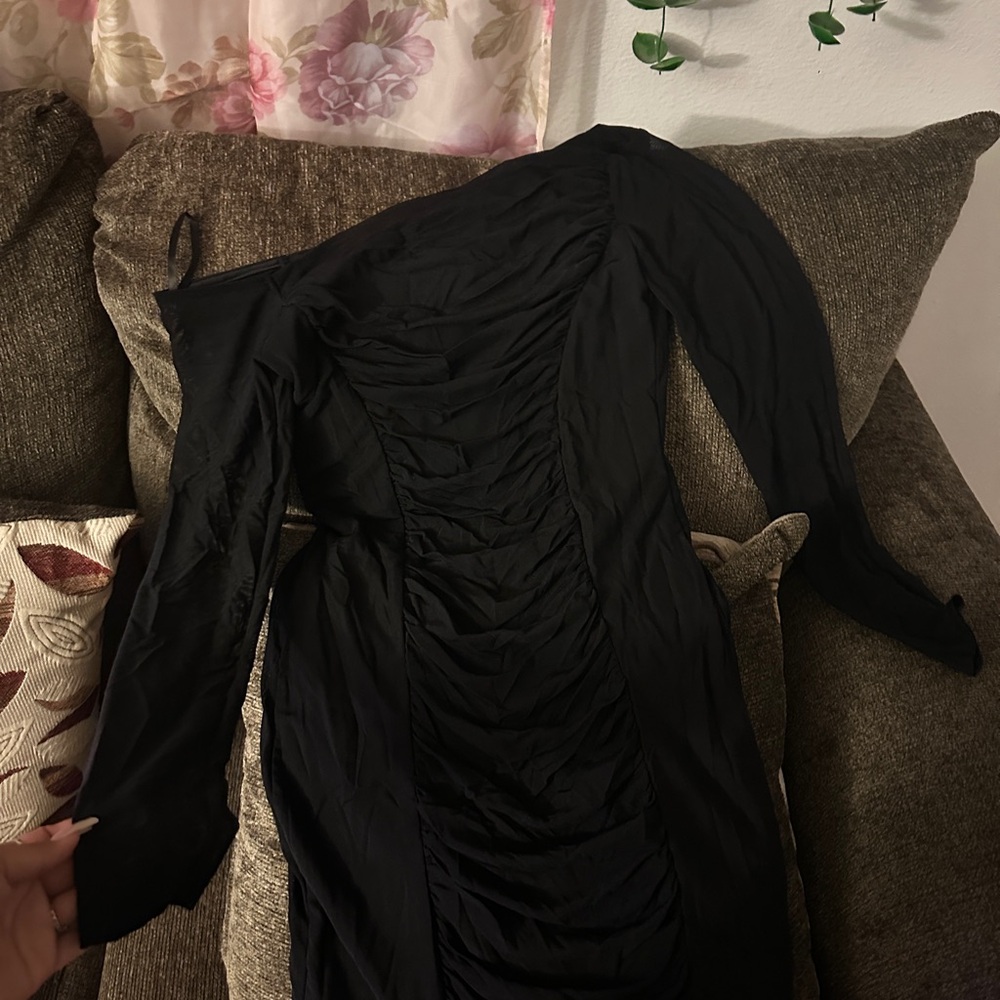 Windsor Black One-Shoulder Dress